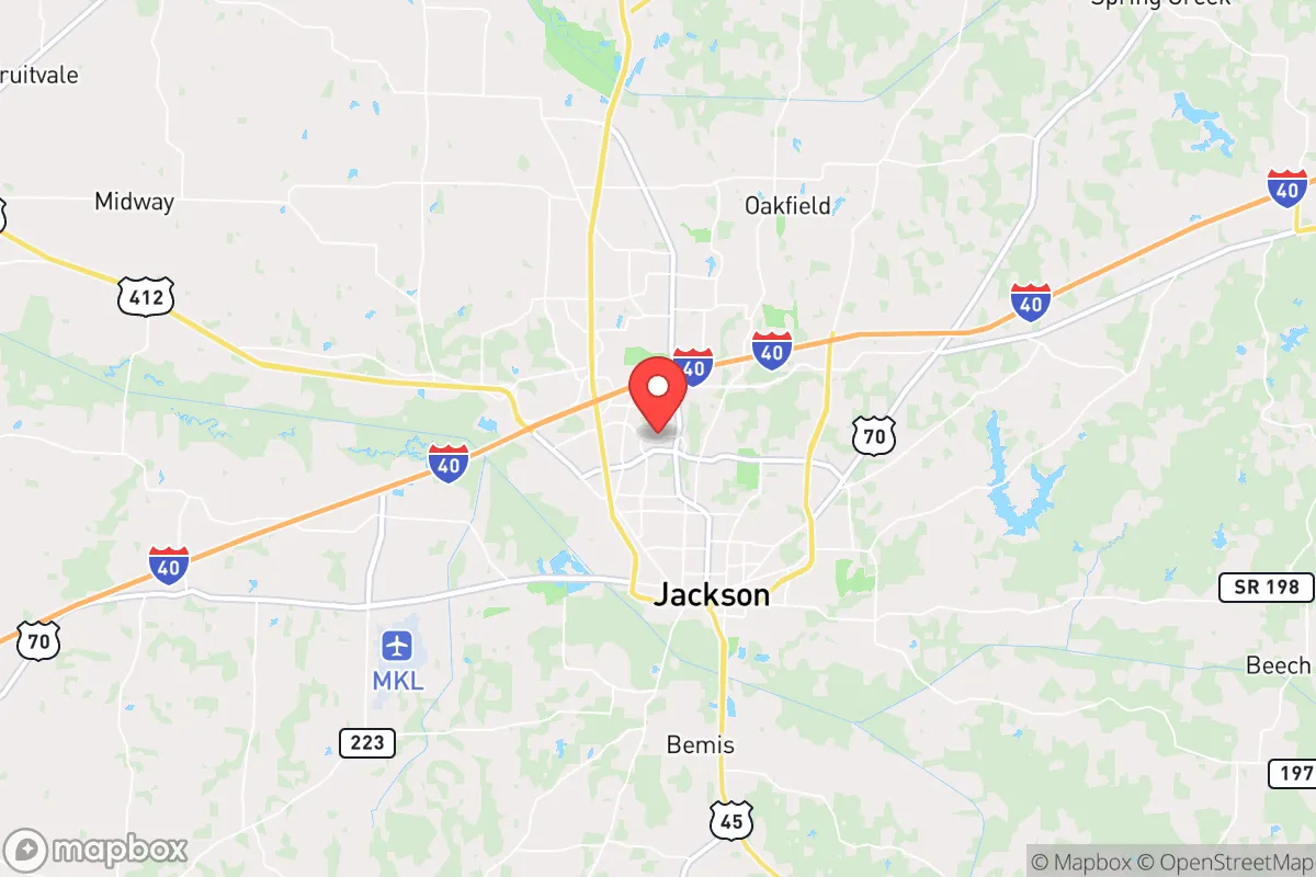 Map centered at 35.6542, -88.8346