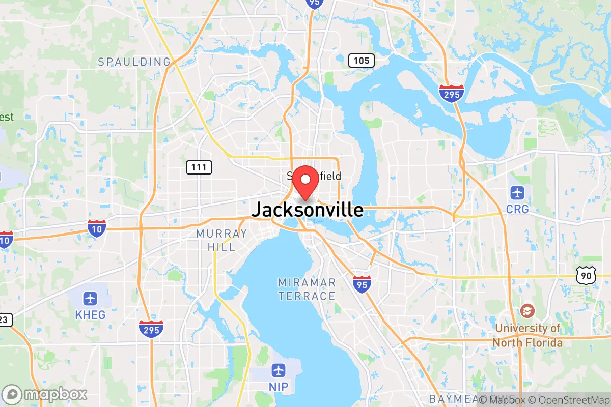 Map centered at 30.3370, -81.6603