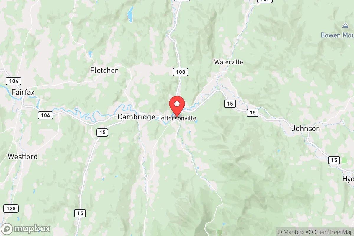 Map centered at 44.6430, -72.8281