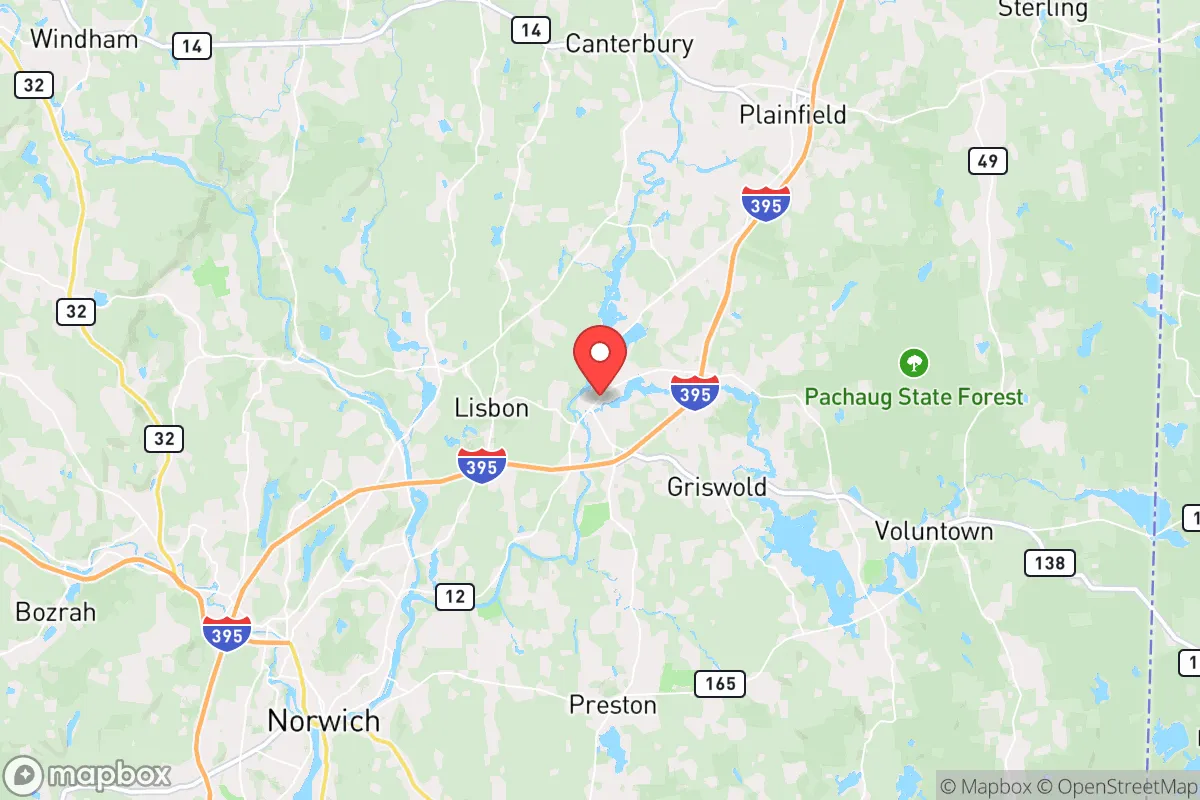 Map centered at 41.6069, -71.9807
