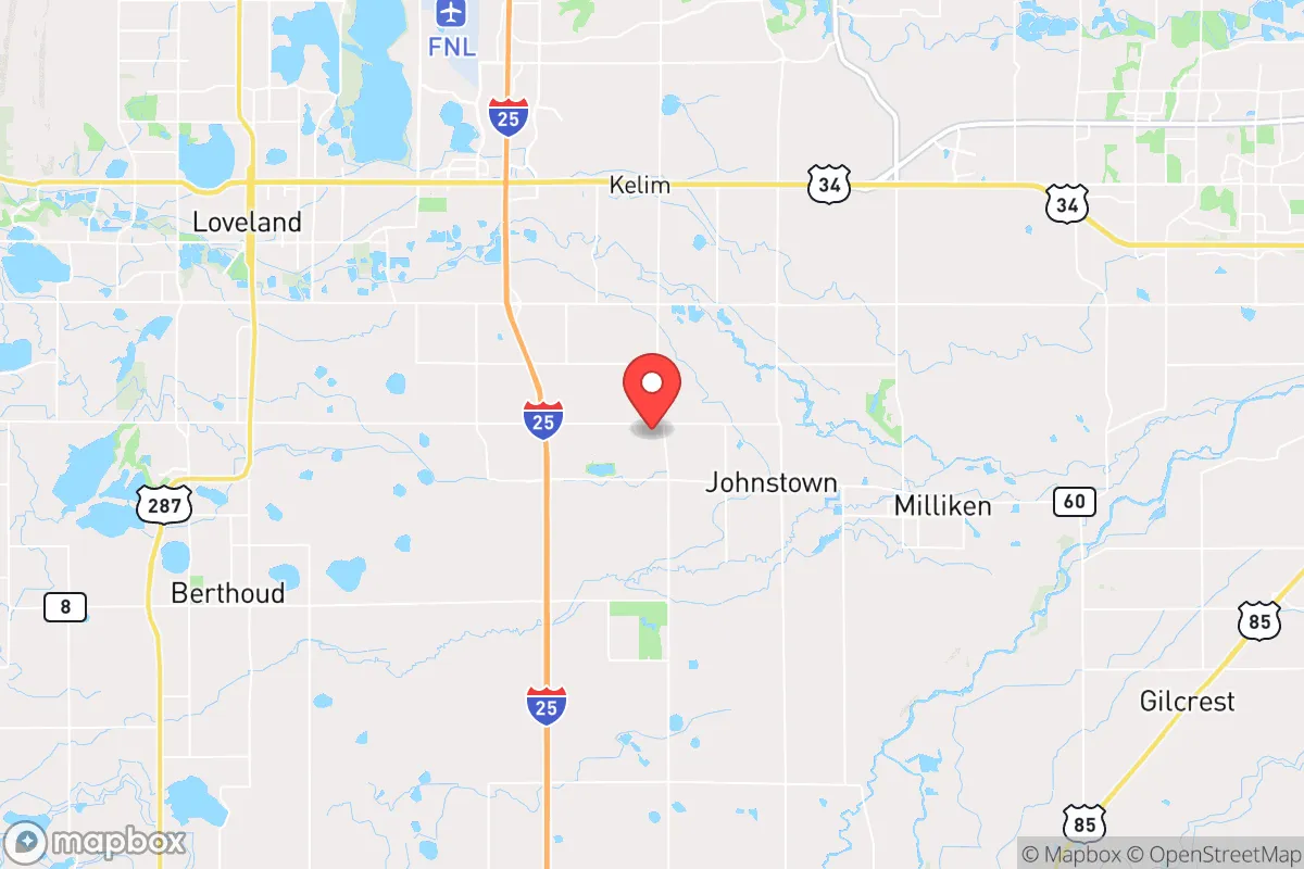 Map centered at 40.3465, -104.9470