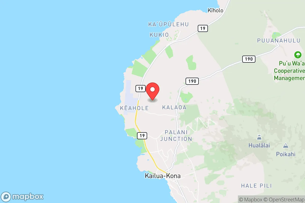 Map centered at 19.7365, -156.0107