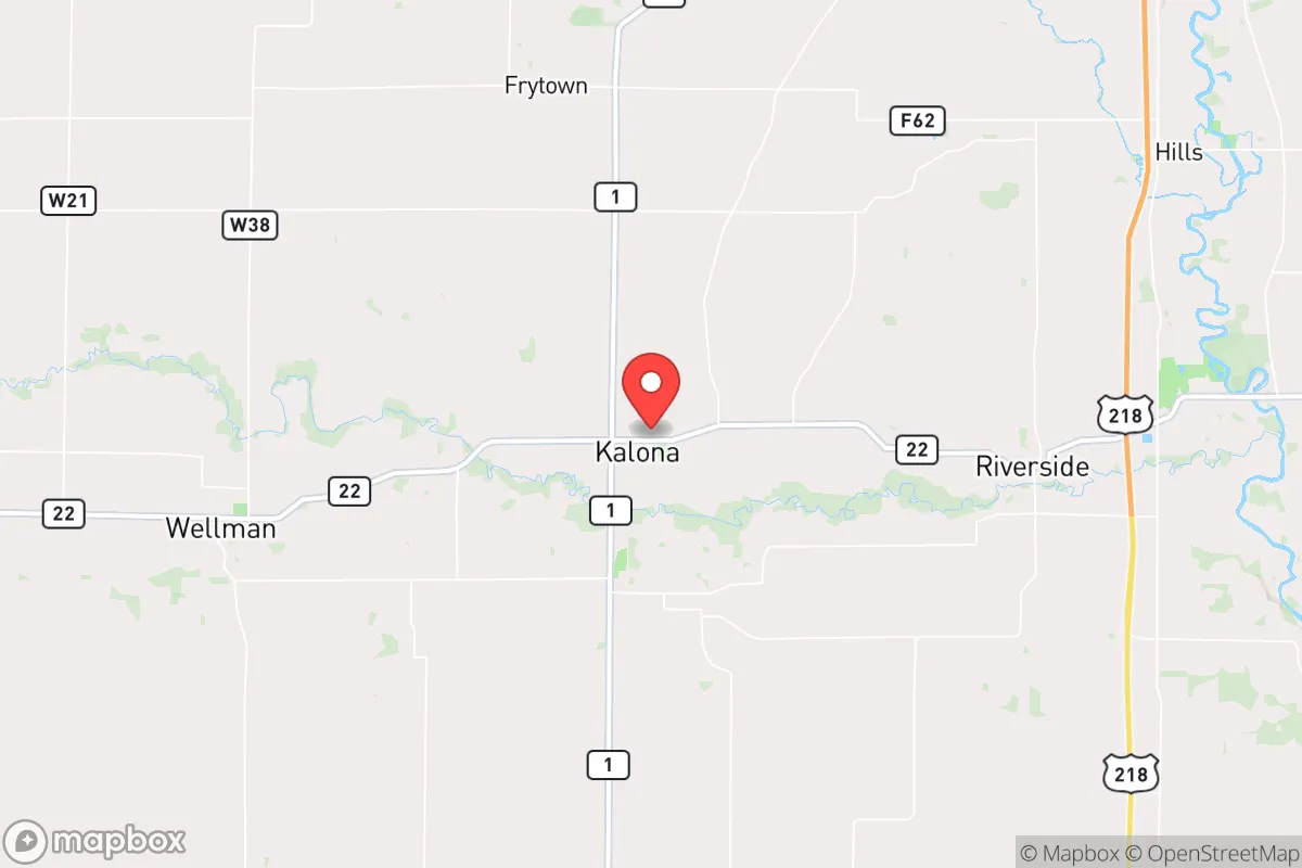 Map centered at 41.4874, -91.7018