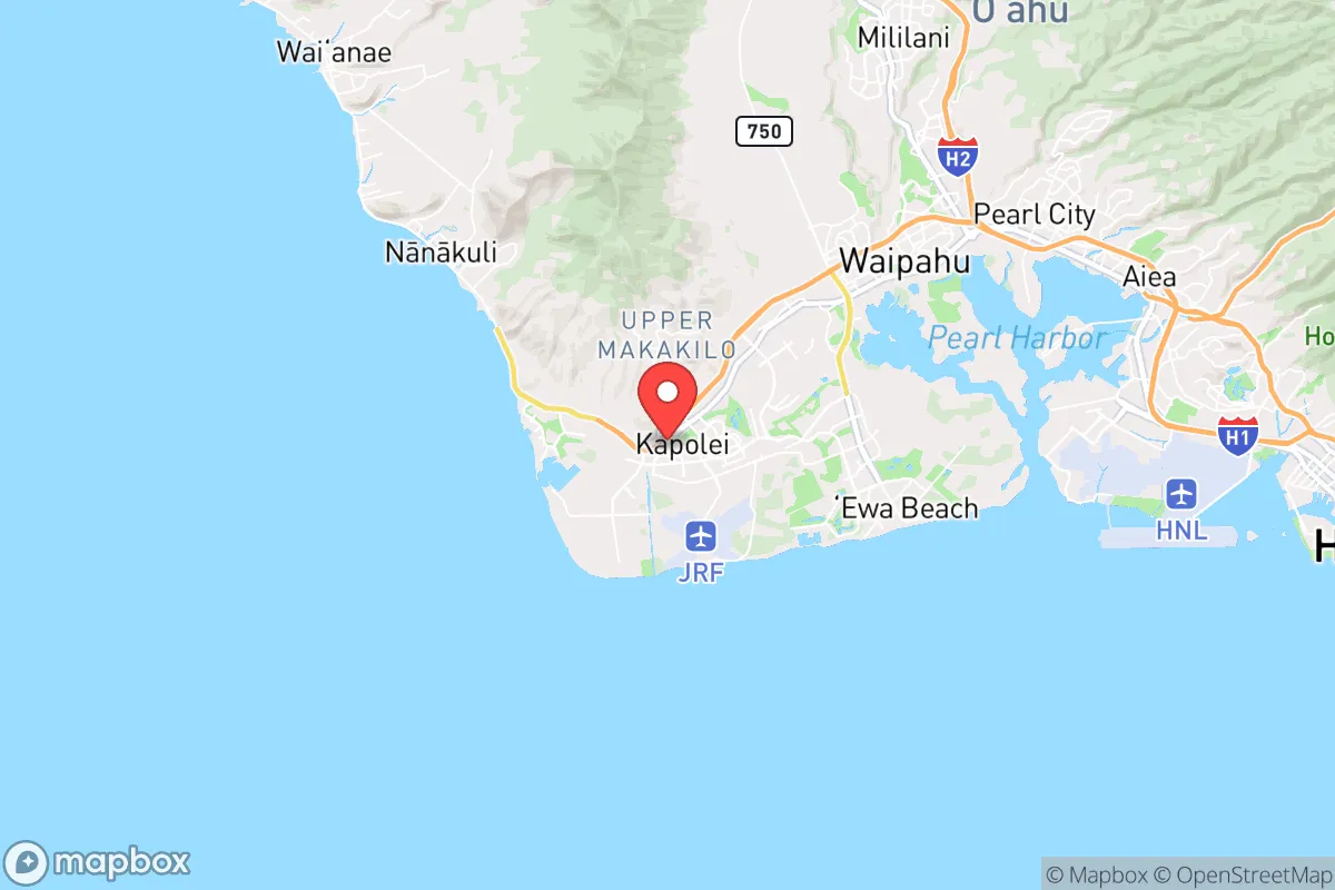 Map centered at 21.3337, -158.0824