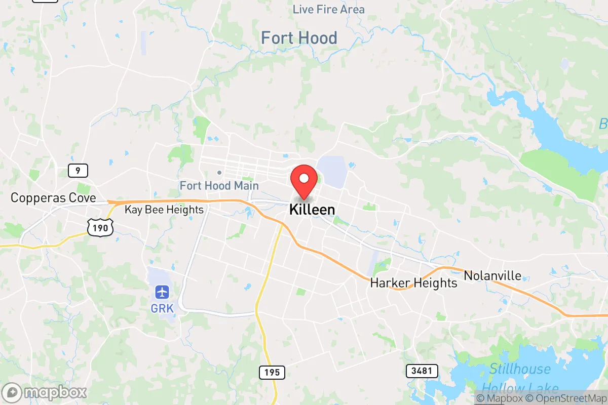 Map centered at 31.0756, -97.7307
