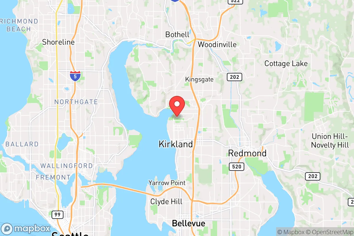 Map centered at 47.6970, -122.2056