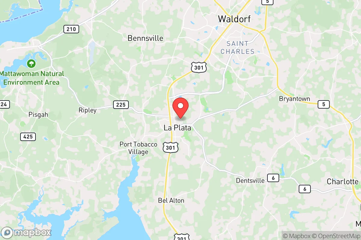 Map centered at 38.5361, -76.9720