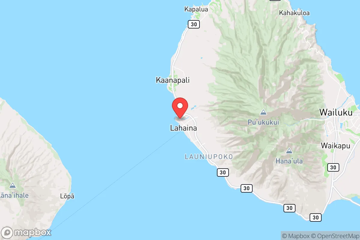 Map centered at 20.8824, -156.6816