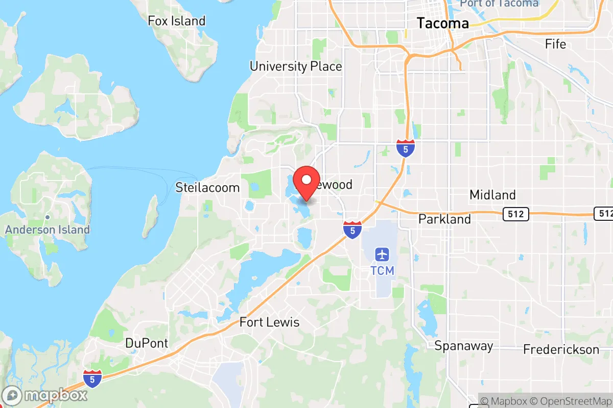 Map centered at 47.1628, -122.5299