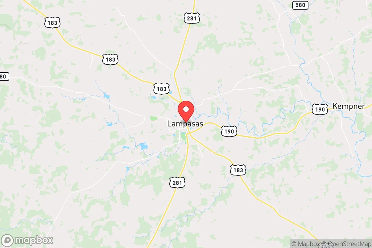 Map centered at 31.0640, -98.1827