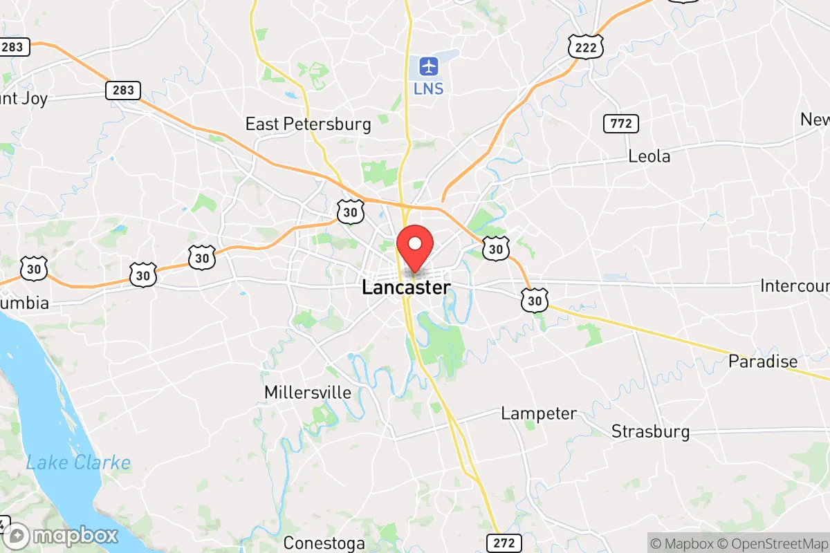 Map centered at 40.0420, -76.3012