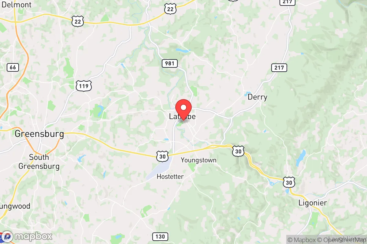 Map centered at 40.3124, -79.3826