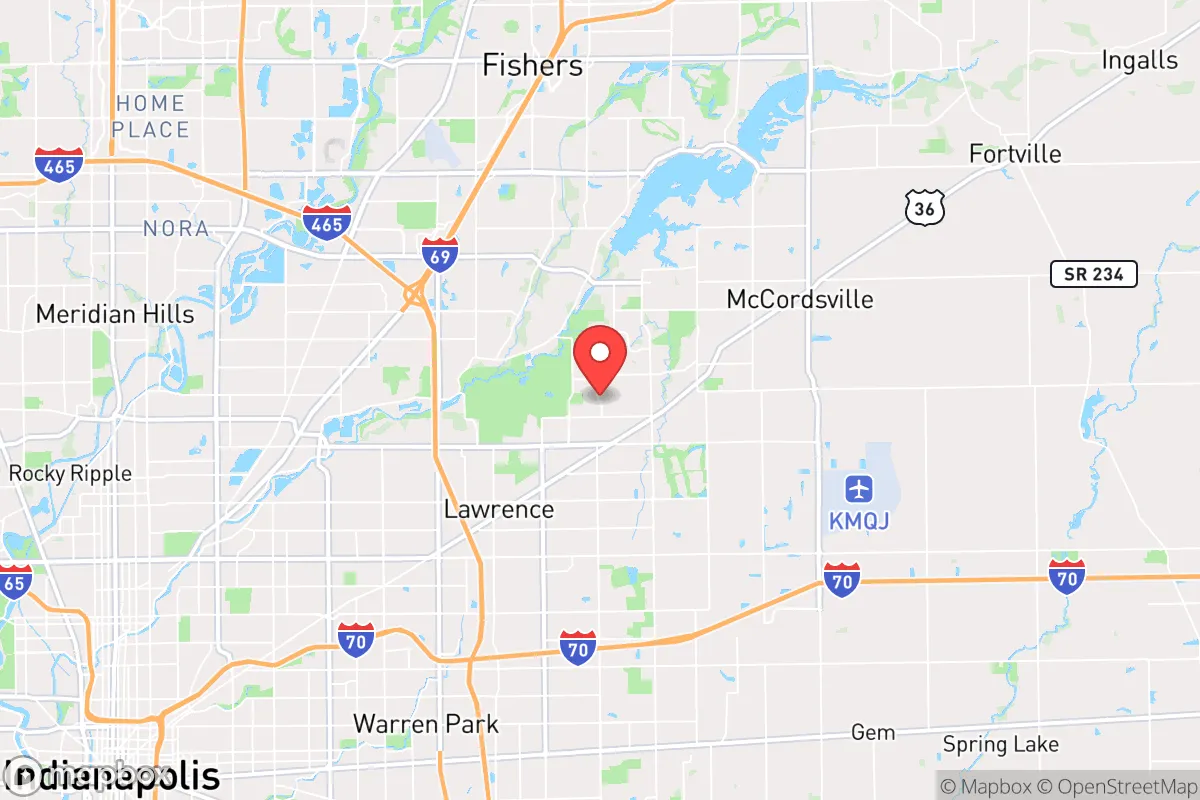 Map centered at 39.8674, -85.9905