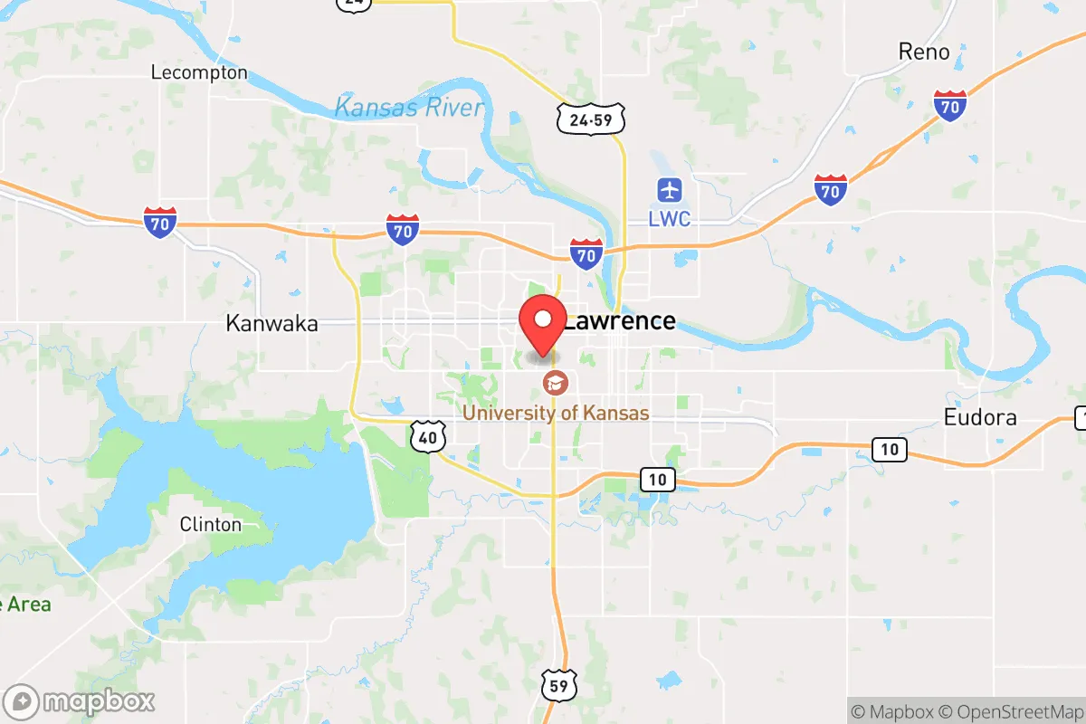 Map centered at 38.9596, -95.2644