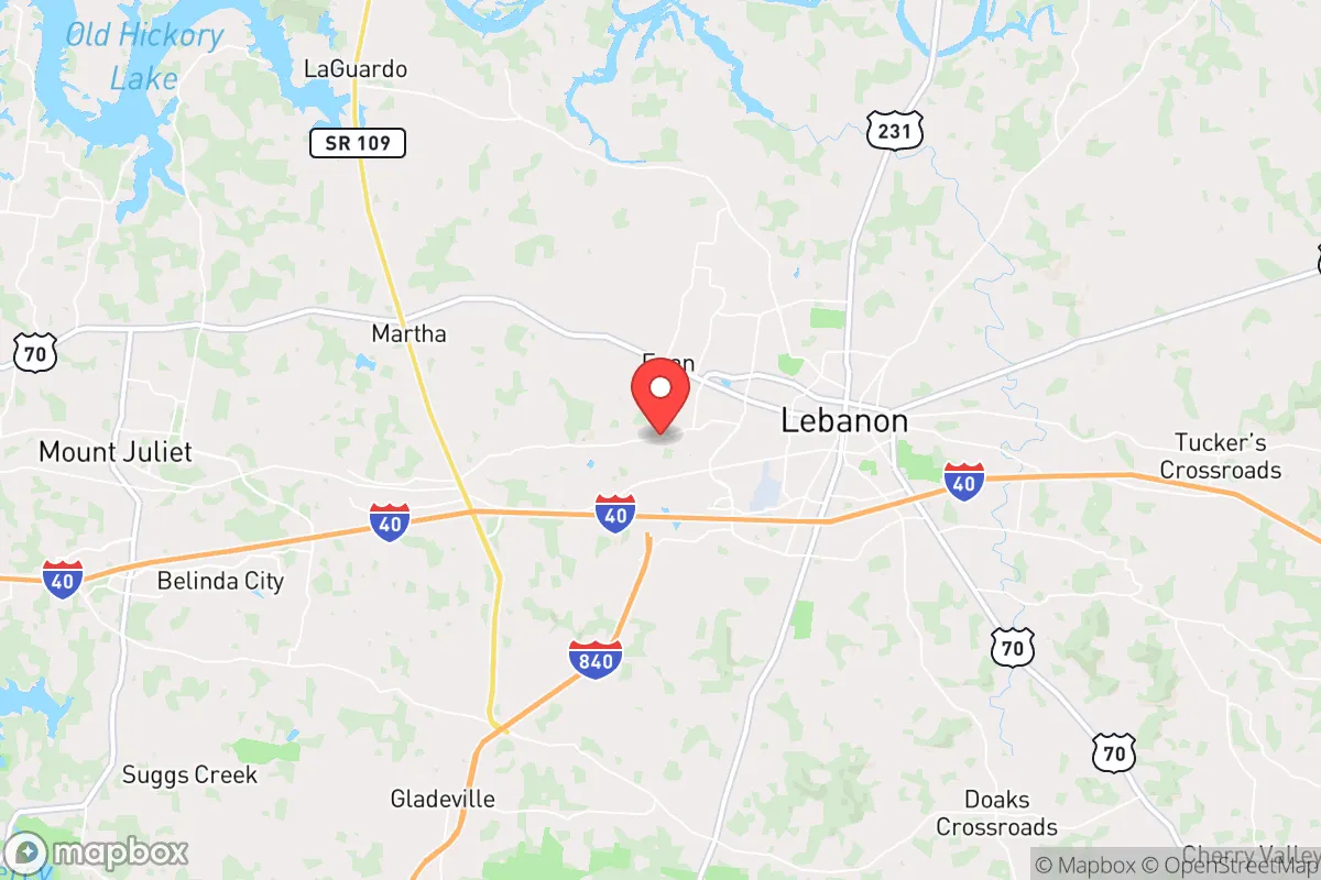 Map centered at 36.2030, -86.3484