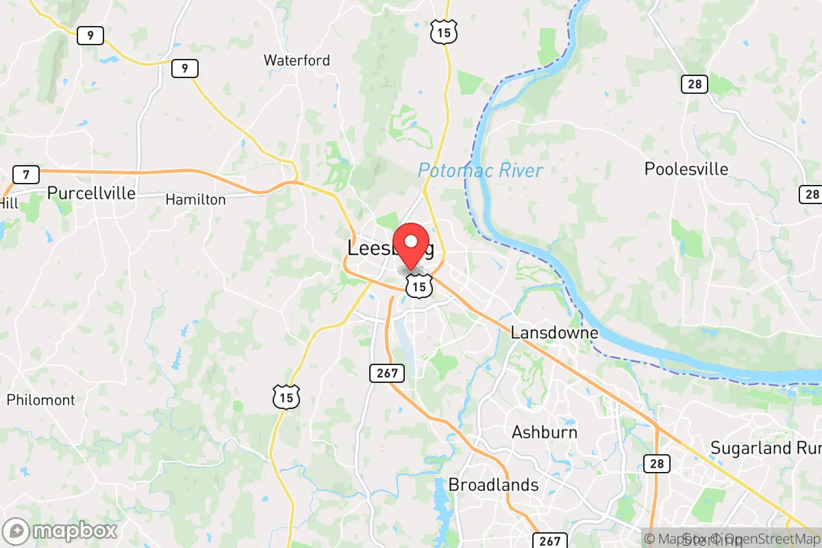 Map centered at 39.1052, -77.5545
