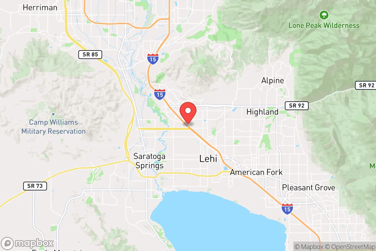 Map centered at 40.4157, -111.8707