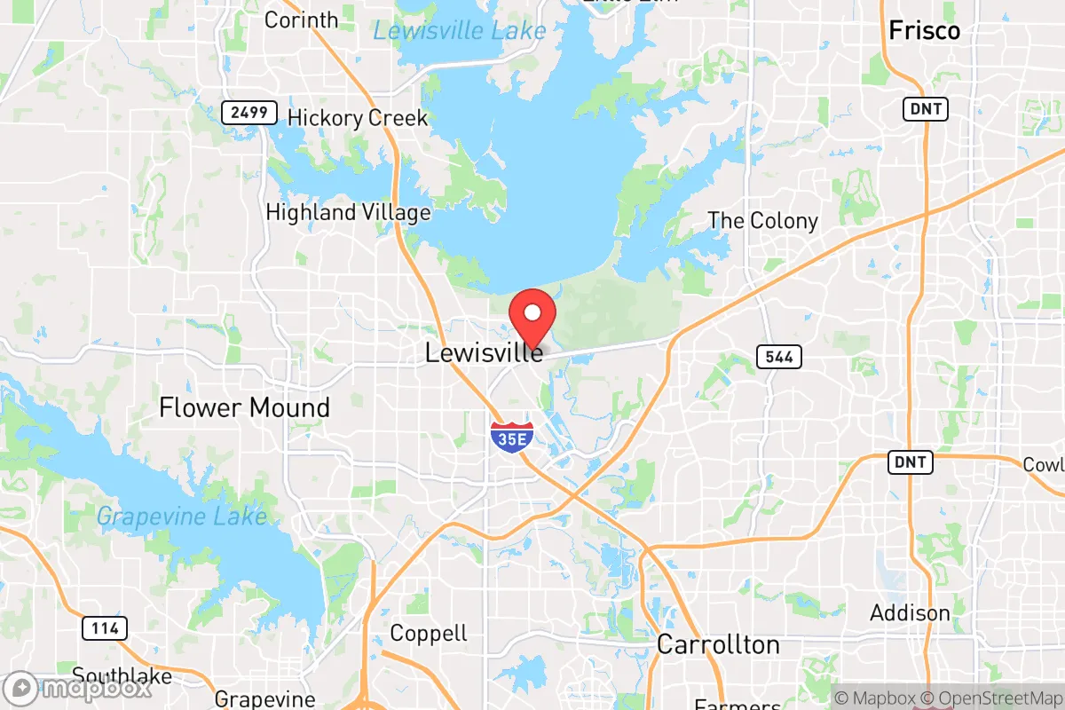 Map centered at 33.0454, -96.9753
