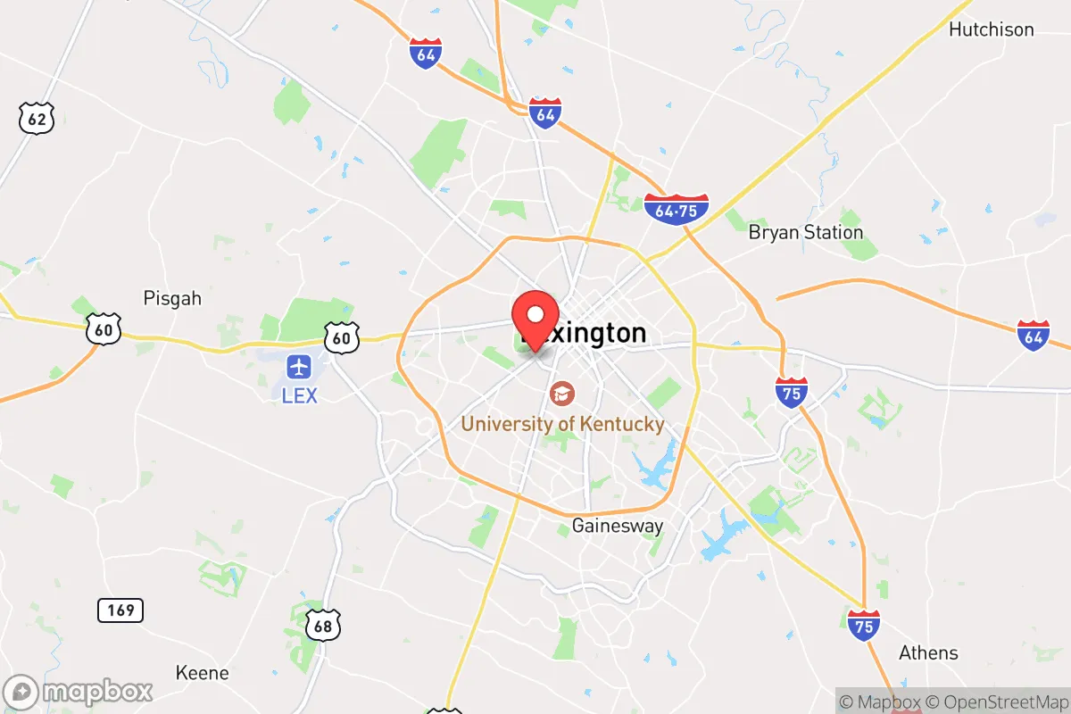Map centered at 38.0389, -84.5153