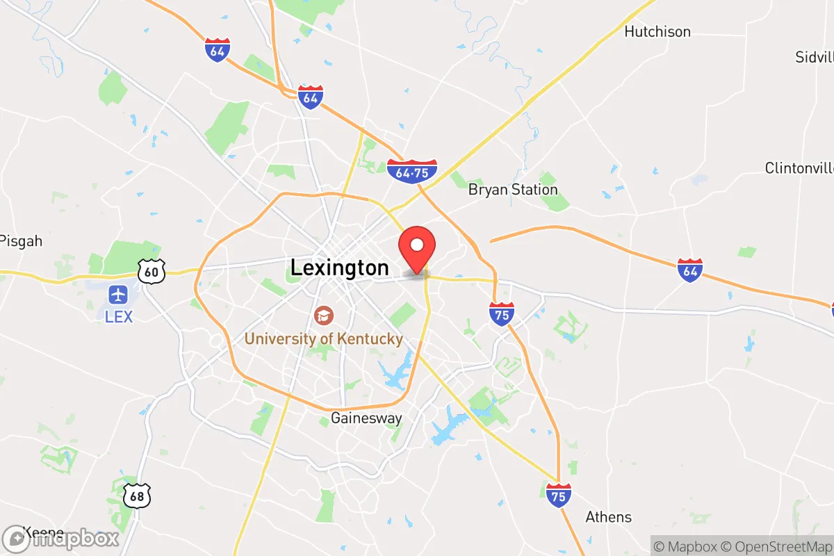Map centered at 38.0423, -84.4587