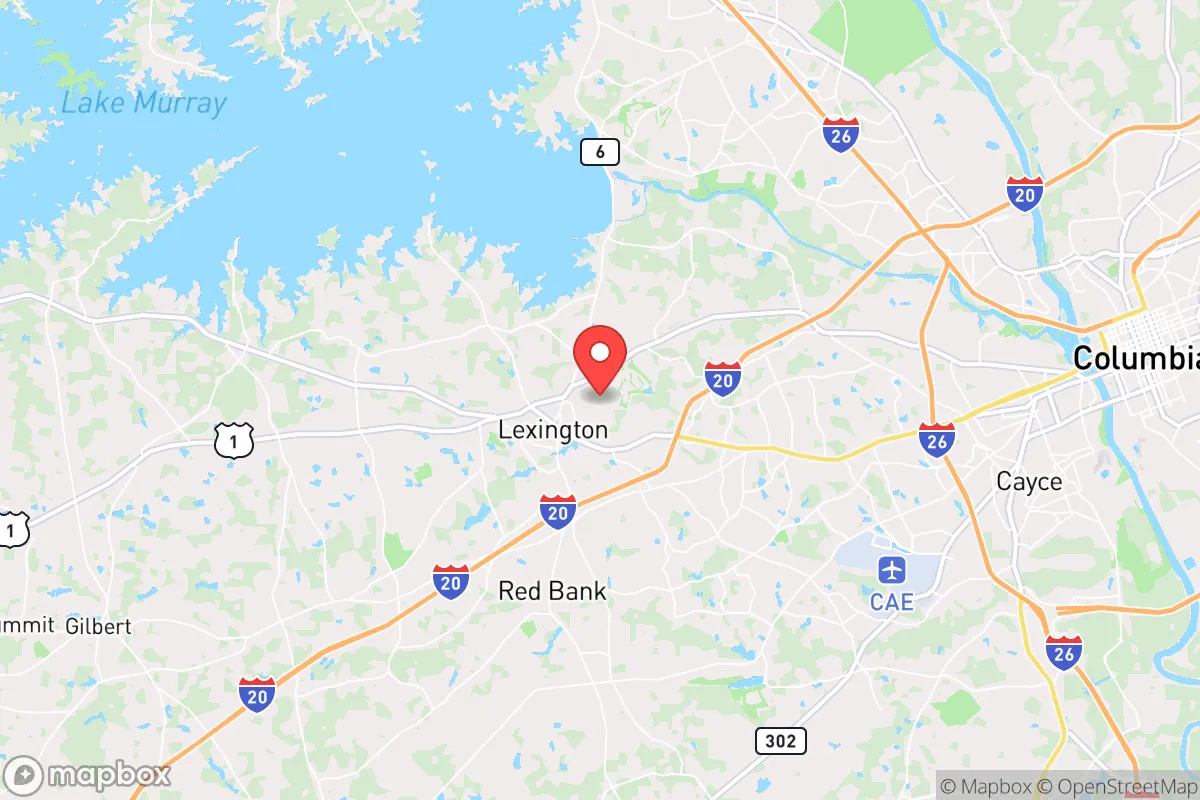 Map centered at 33.9888, -81.2213