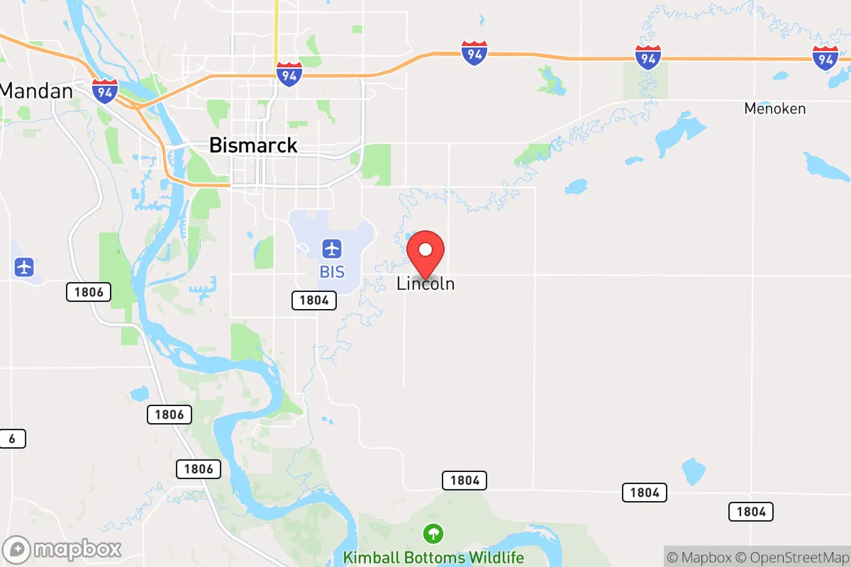 Map centered at 46.7703, -100.6908