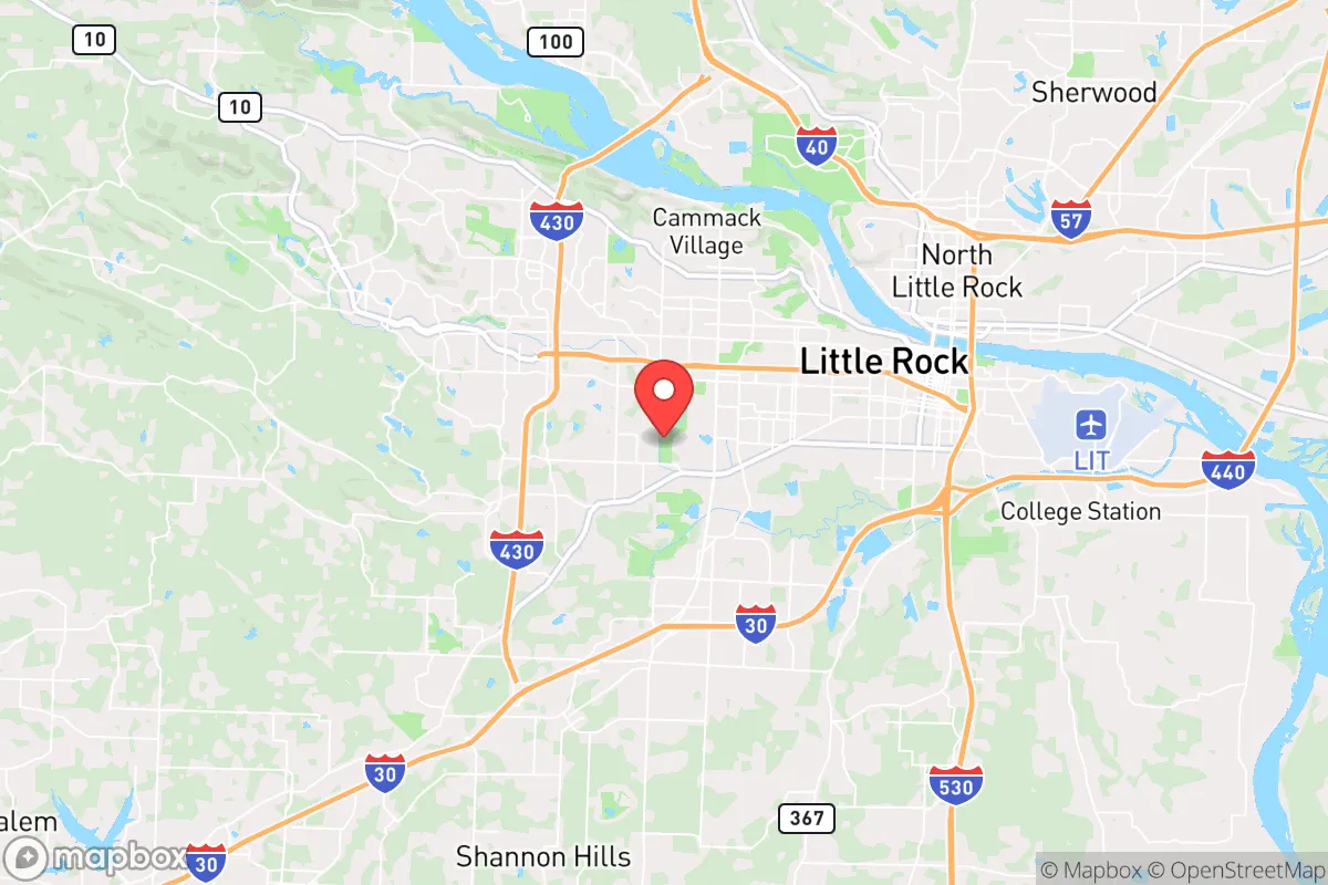 Map centered at 34.7258, -92.3579