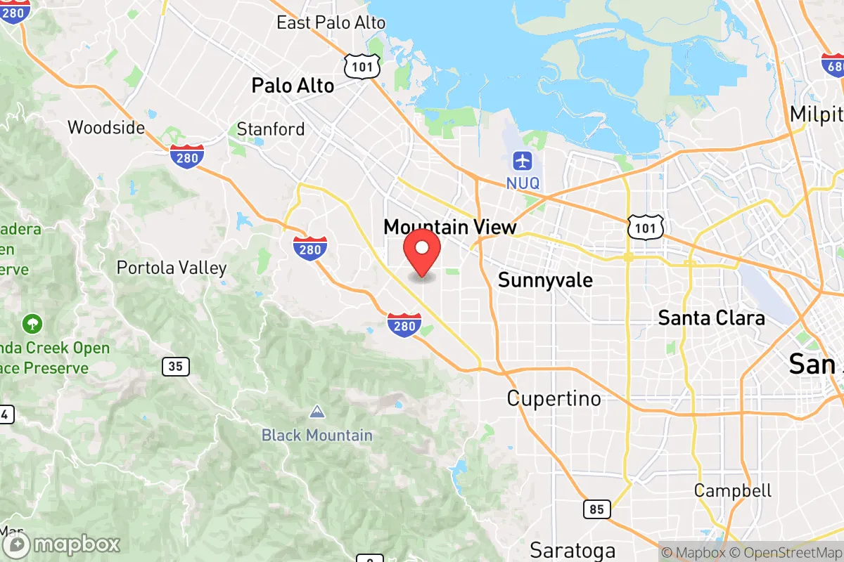 Map centered at 37.3684, -122.0966