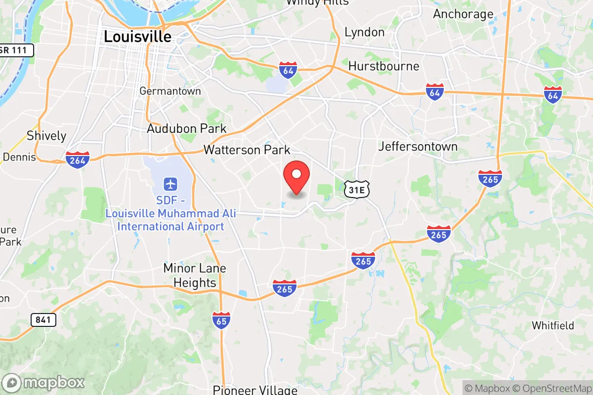 Map centered at 38.1662, -85.6488