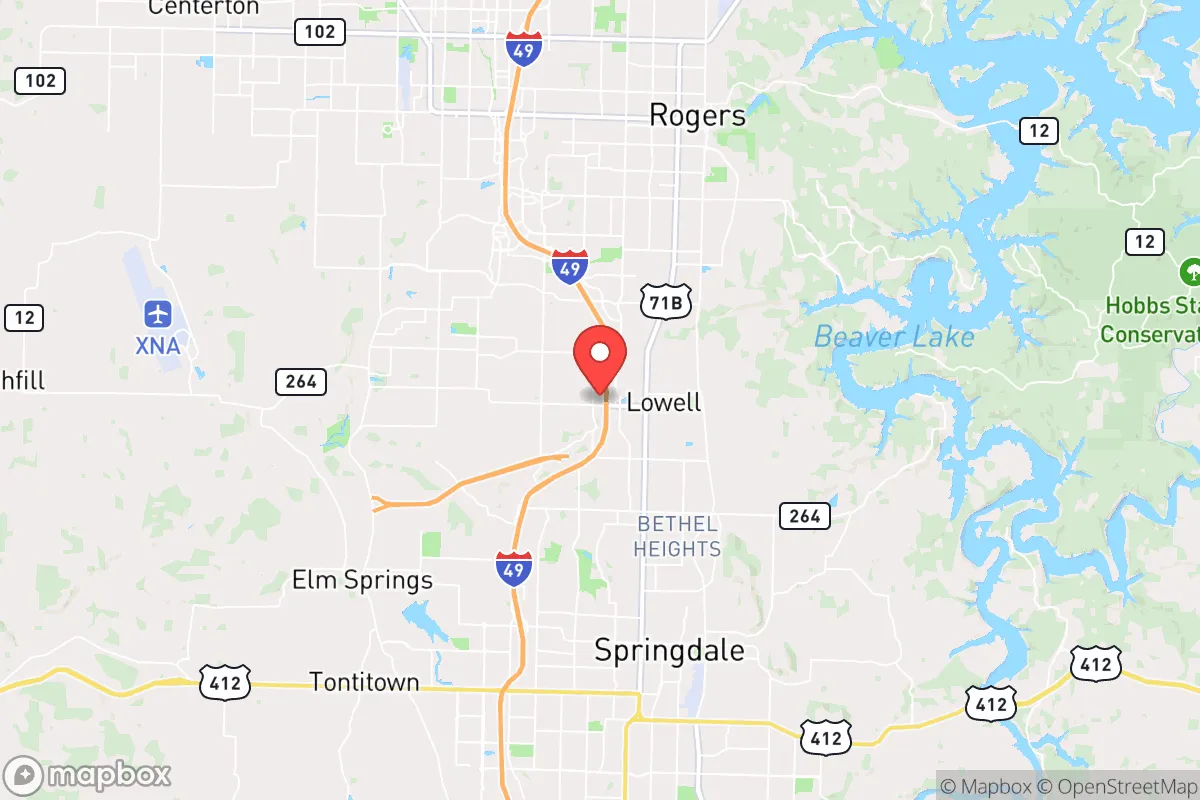 Map centered at 36.2559, -94.1526