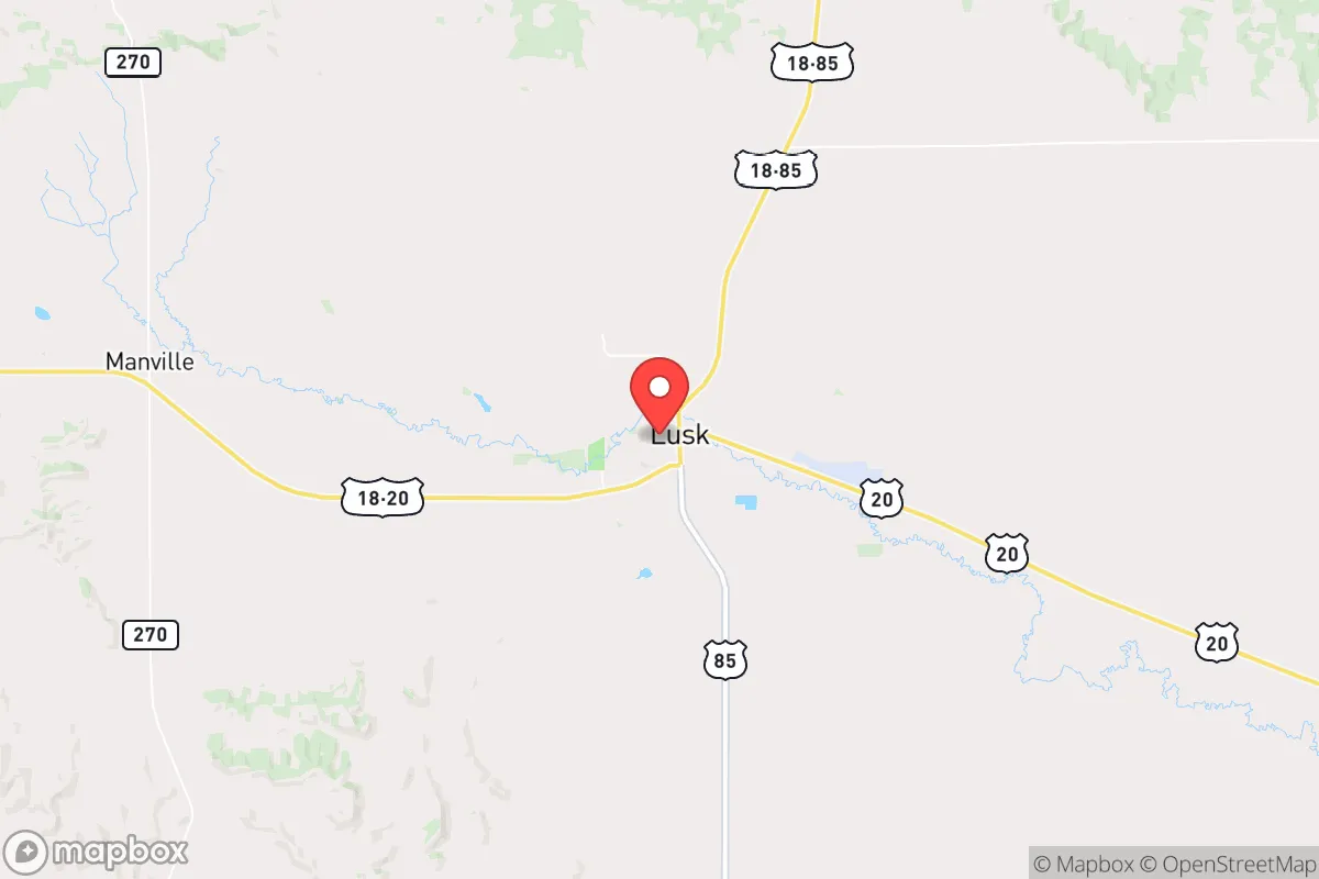Map centered at 42.7613, -104.4584