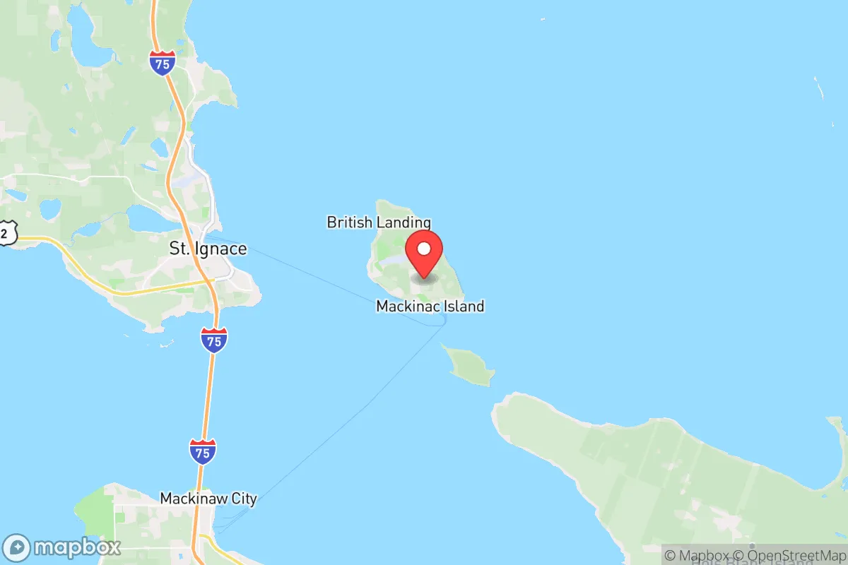 Map centered at 45.8571, -84.6229