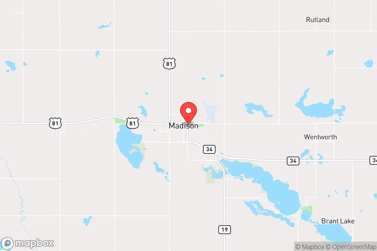 Map centered at 44.0062, -97.1085