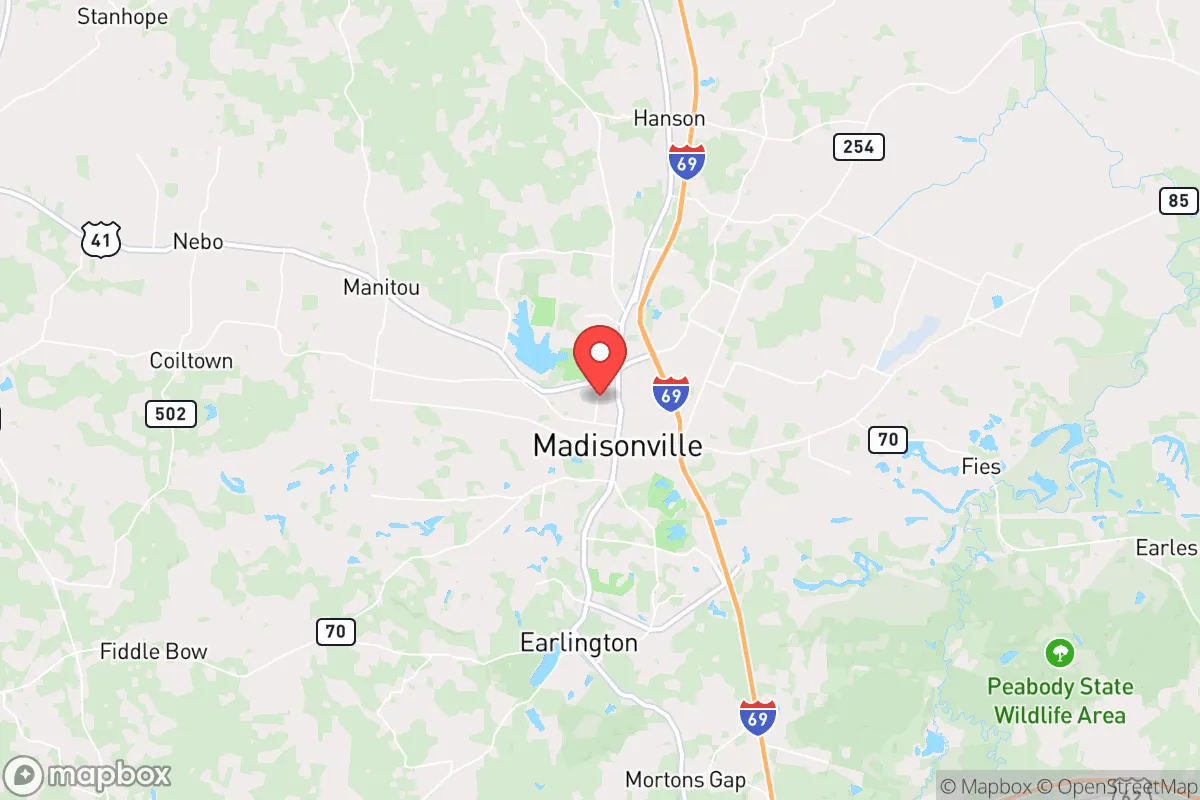 Map centered at 37.3404, -87.5046