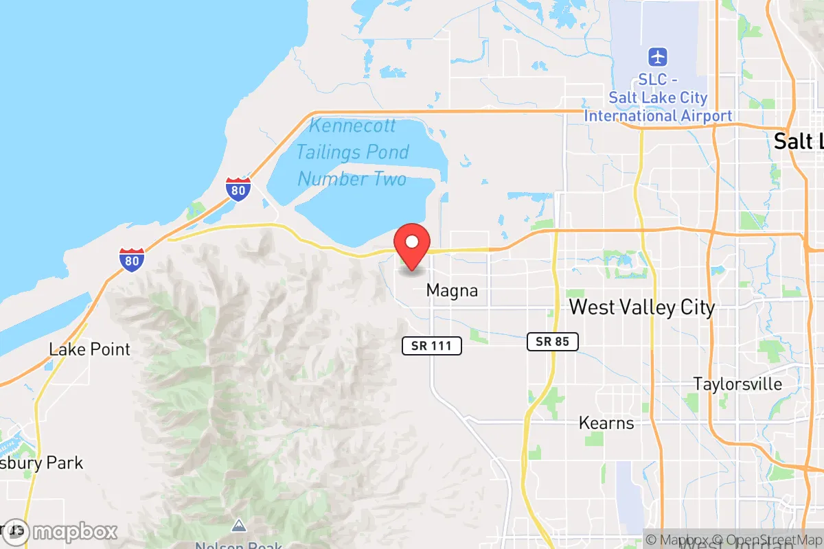 Map centered at 40.7633, -112.1599