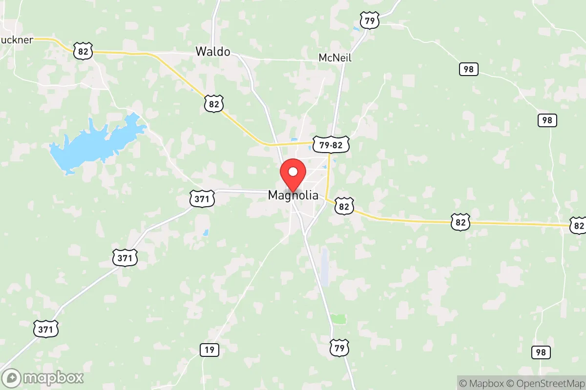 Map centered at 33.2775, -93.2261