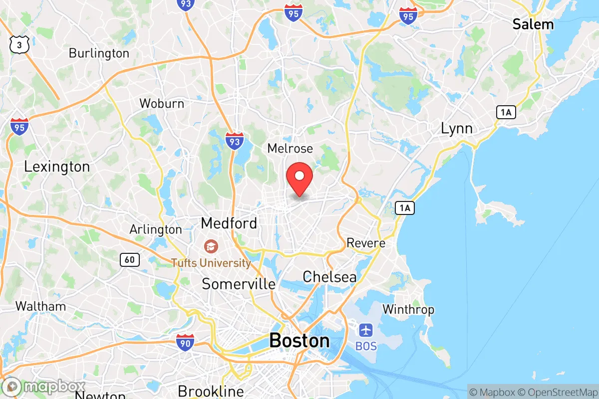 Map centered at 42.4305, -71.0576