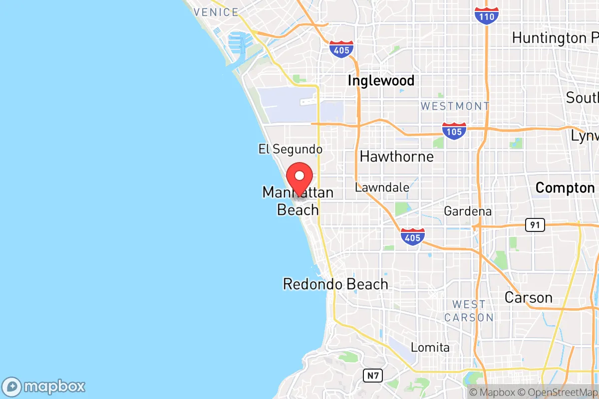 Map centered at 33.8853, -118.4241