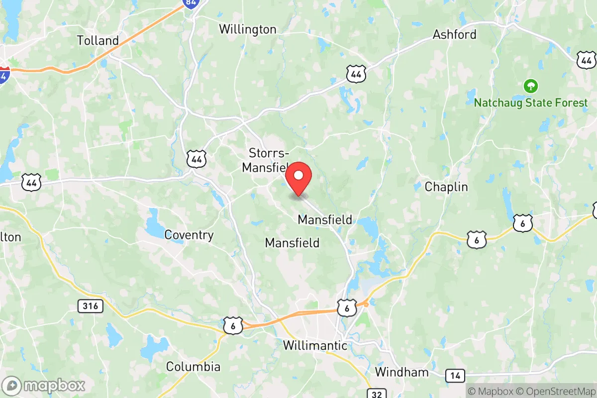 Map centered at 41.7885, -72.2293