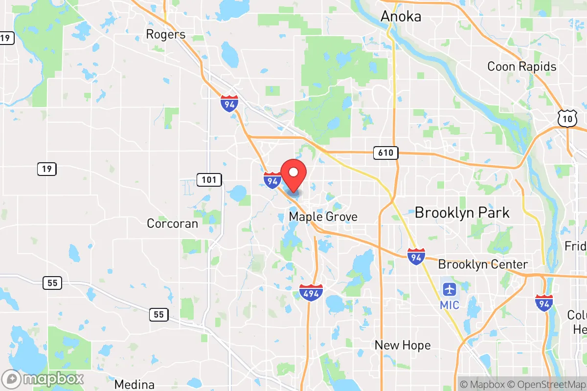 Map centered at 45.1089, -93.4626