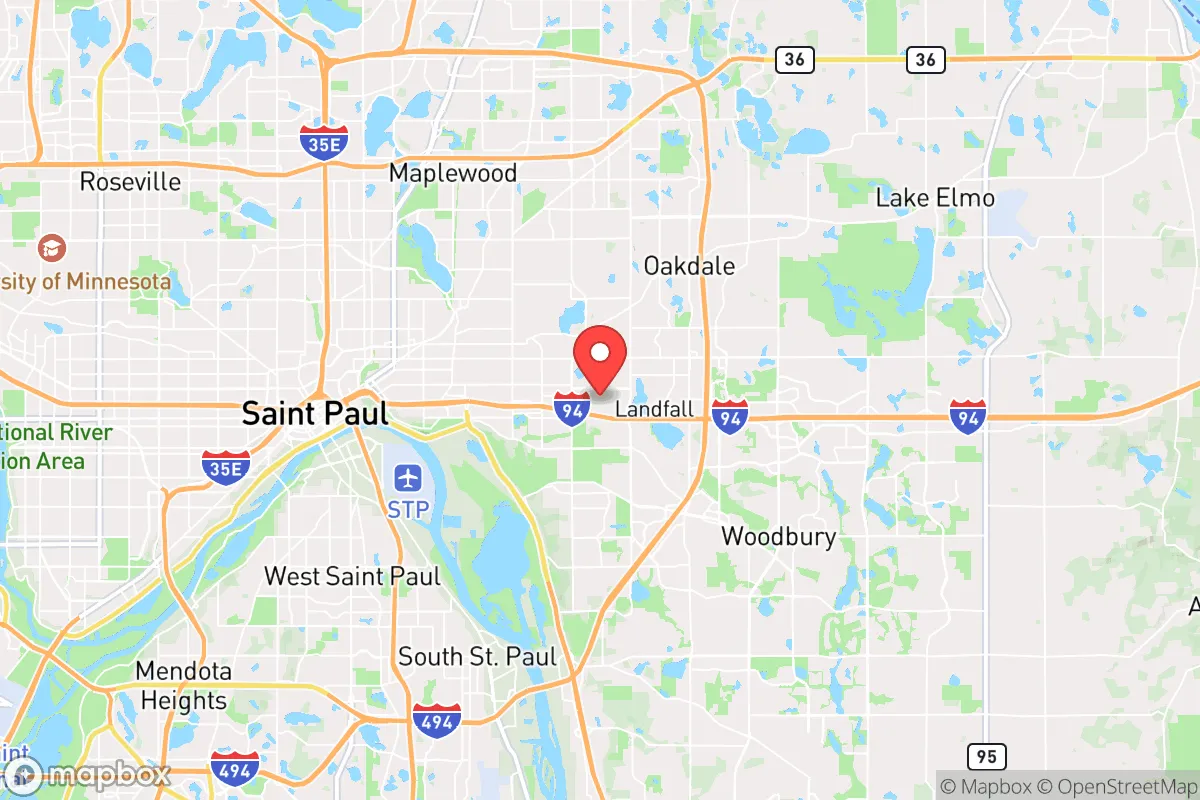 Map centered at 44.9842, -93.0247