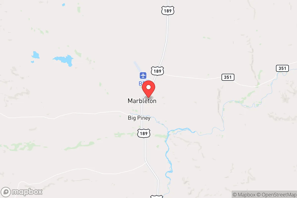 Map centered at 42.5574, -110.1005