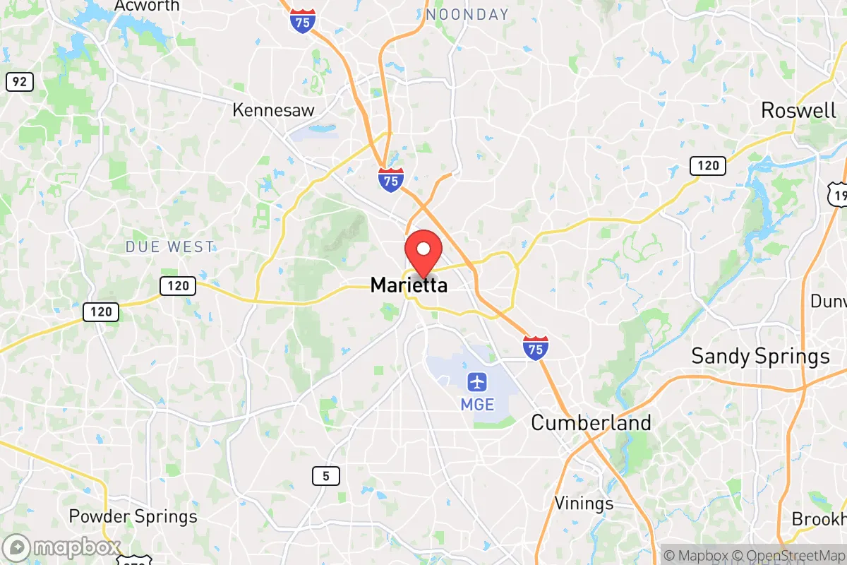 Map centered at 33.9539, -84.5424