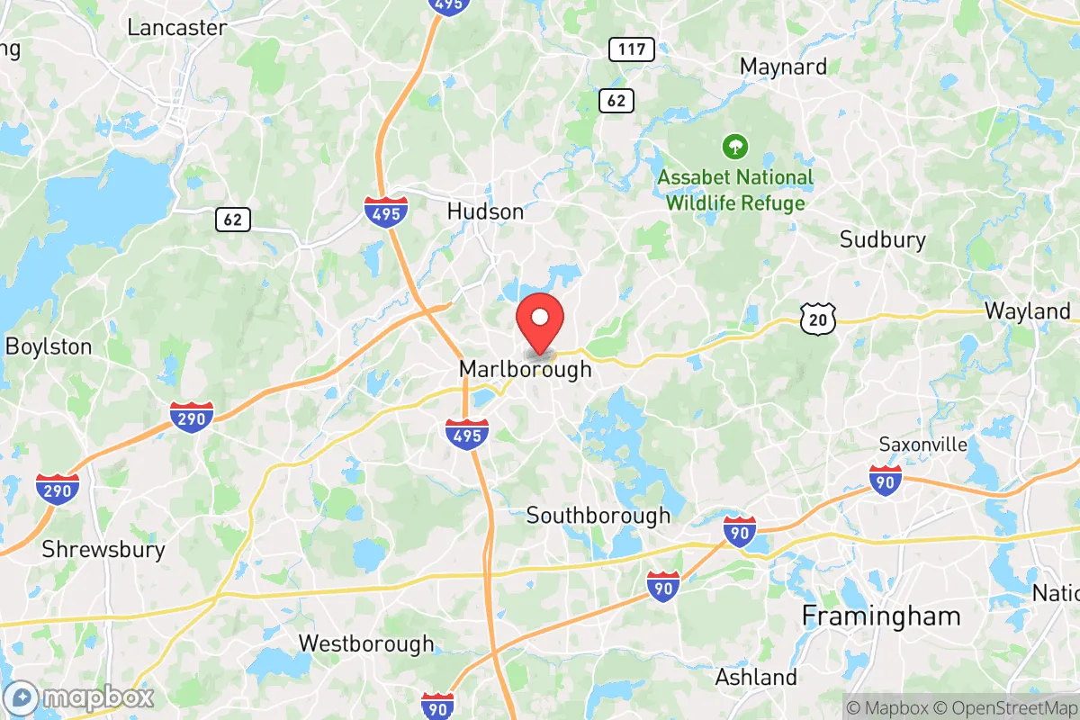 Map centered at 42.3494, -71.5468