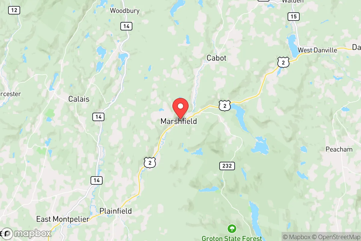 Map centered at 44.3519, -72.3514