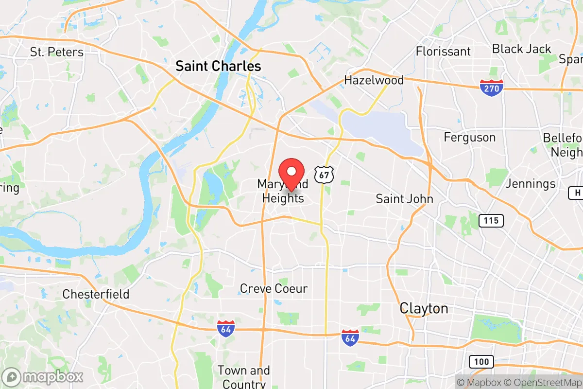 Map centered at 38.7188, -90.4753
