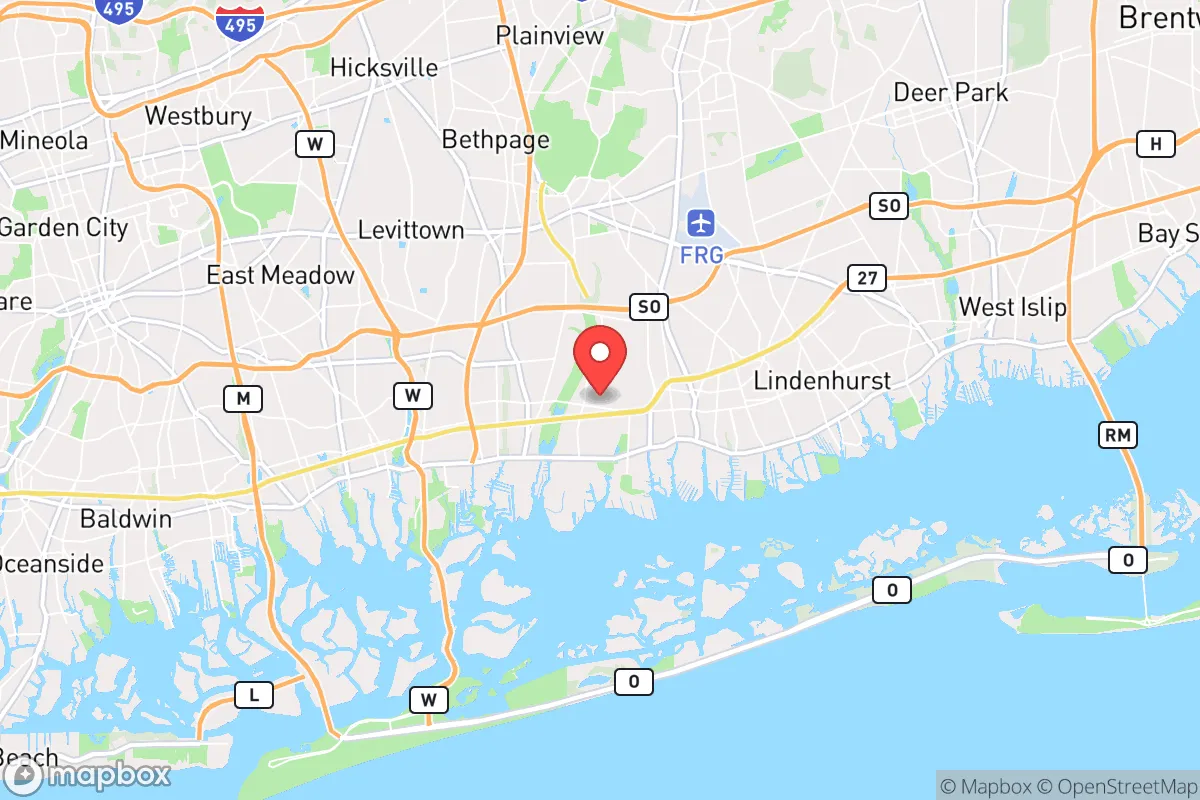Map centered at 40.6817, -73.4496