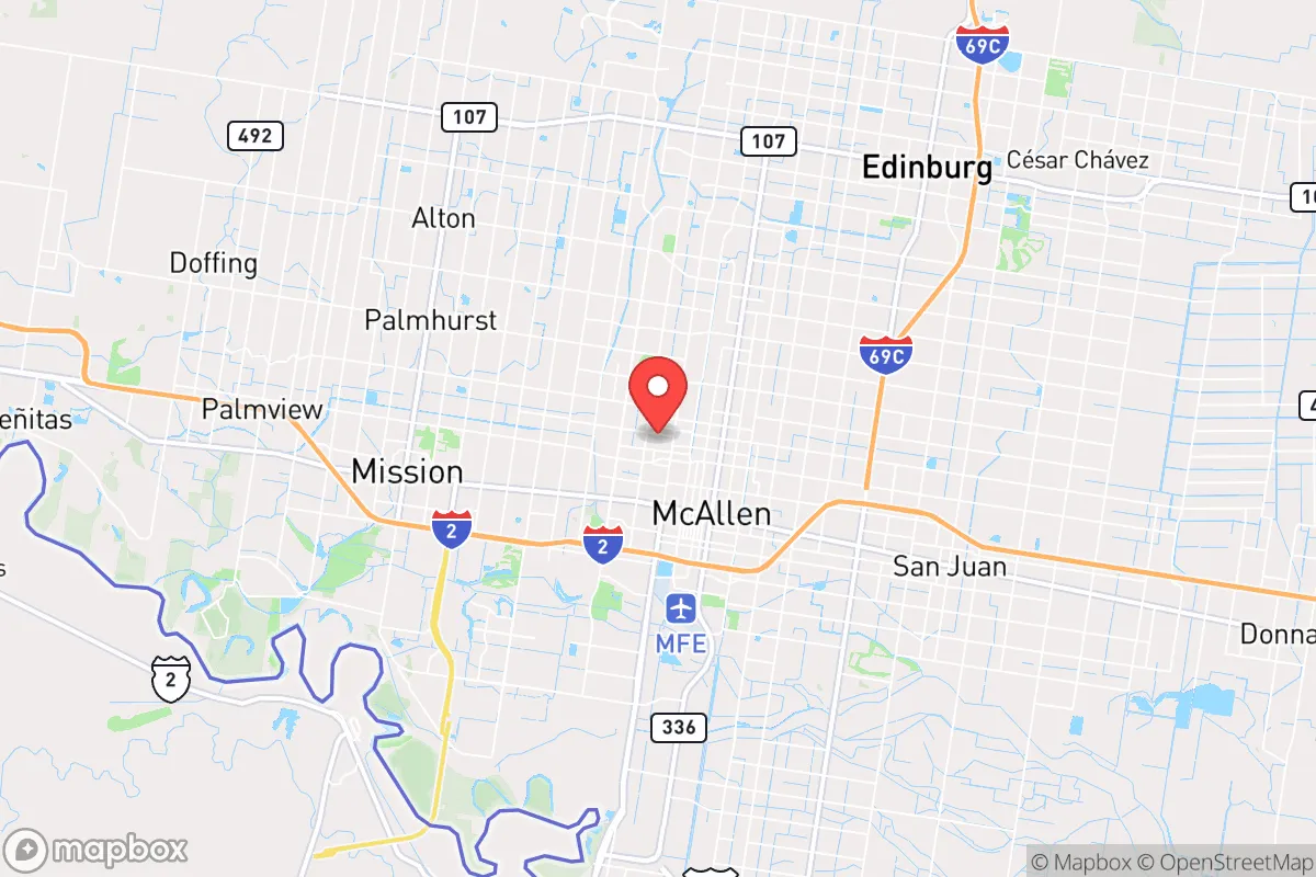 Map centered at 26.2251, -98.2467