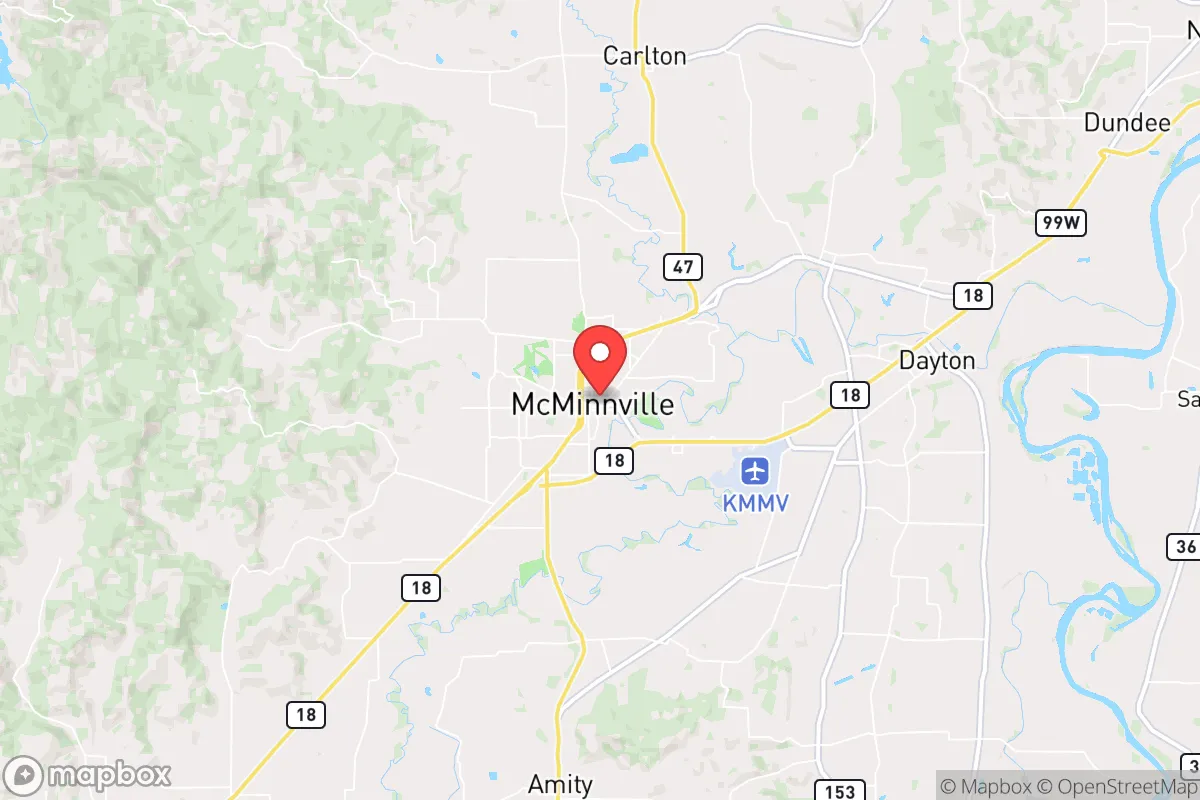 Map centered at 45.2110, -123.1918