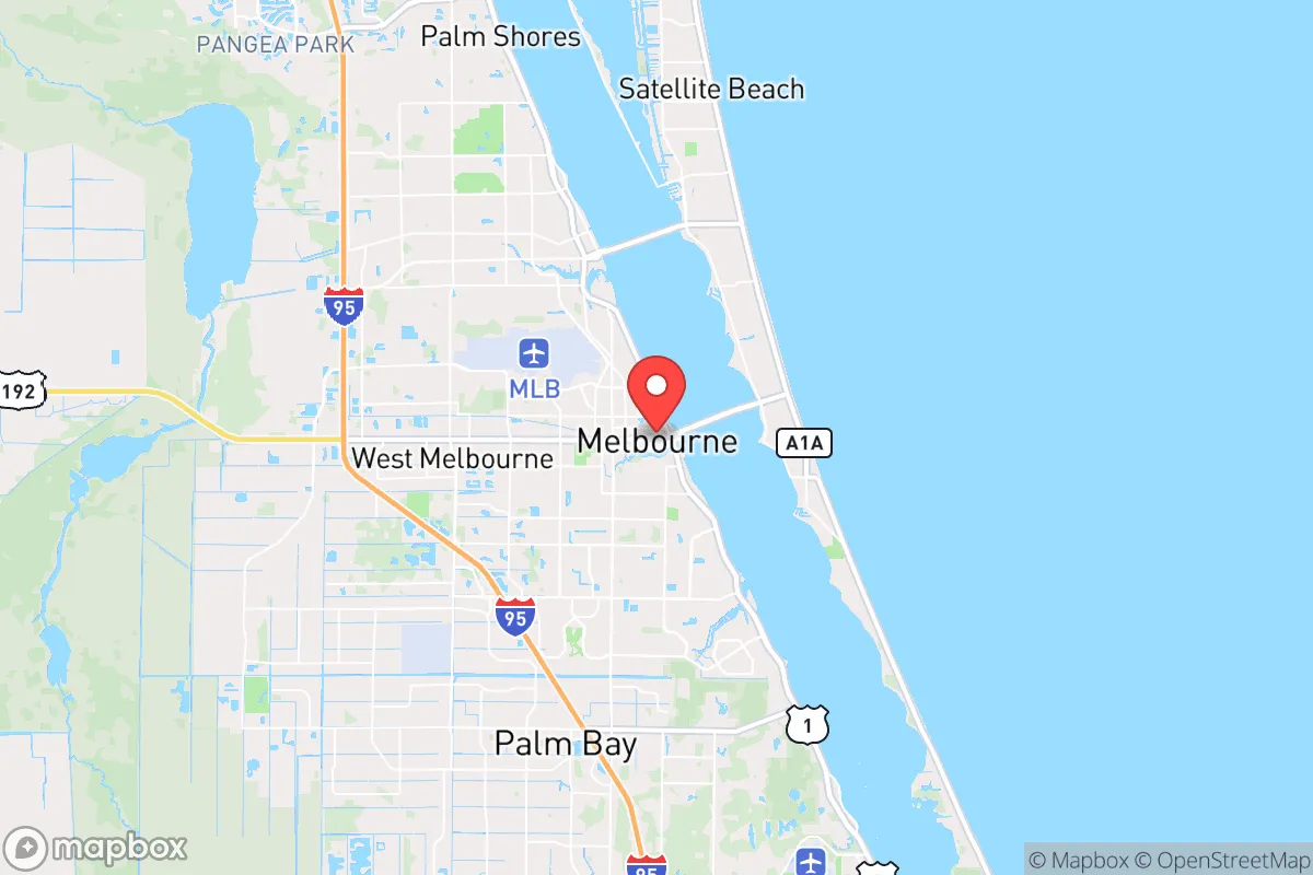 Map centered at 28.1086, -80.6627